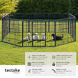 TECTAKE - Enclos pour chien modulable gris - vignette