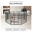 TECTAKE - Enclos pour chien modulable gris - vignette