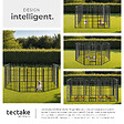 TECTAKE - Enclos pour chien modulable gris - vignette