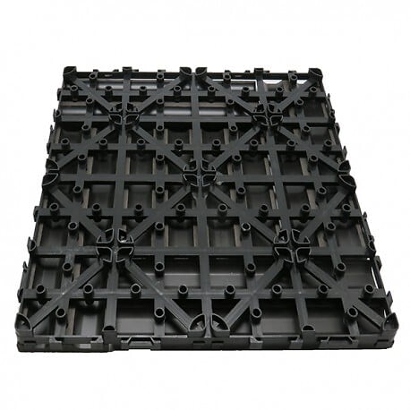 MCCOVER - Pack dalle de terrasse 1m²  modular (11 pièces) Gris carbone, l : 30 cm, L : 30 cm - large