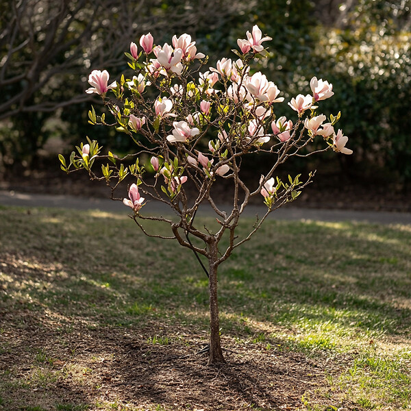 PLANT IN A BOX - Arbre à tulipes - Set de 3 - Magnolia - Hauteur 25-40cm - ⌀9cm - large