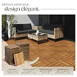 TECTAKE - Dalles de terrasse TABULA 4 lames marron - vignette