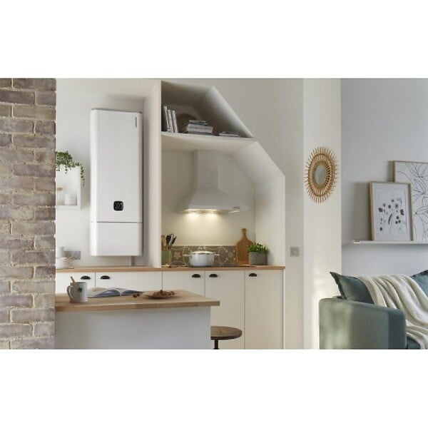 ATLANTIC - Chauffe-eau électrique connecté Linéo - 2400W - Carré vertical mural - 150L - 5 personnes - Blanc - large