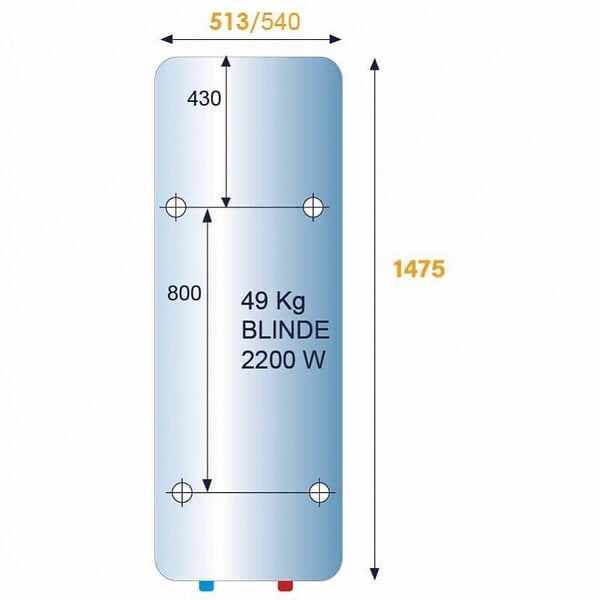 ATLANTIC - Chauffe-eau électrique Chaufféo Atlantic - Vertical mural - 200L - 2200W - large