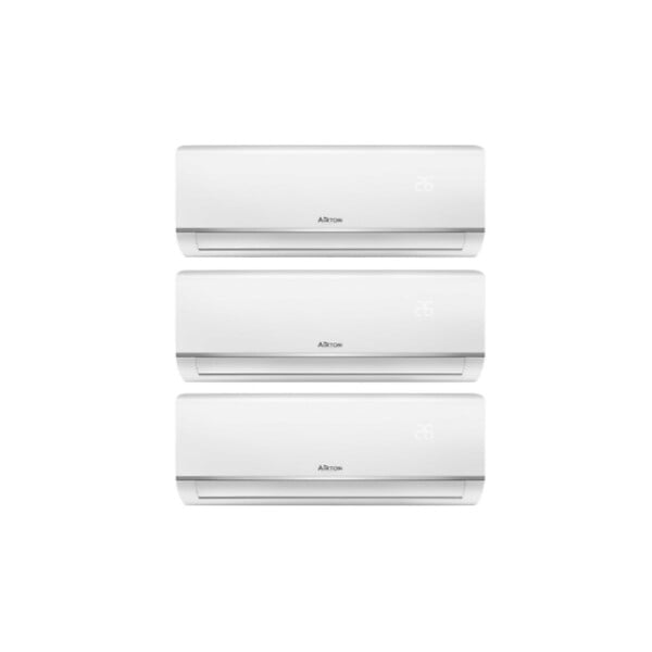 AIRTON - Pack Pompe à chaleur réversible tri-split AIRTON - A Poser Soi-meme - 2500W - 3500W - ReadyClim 3x6M - WIFI - large