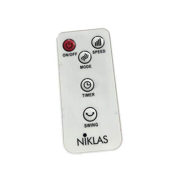 NIKLAS - Ventilateur sans pales à Télécommande 50W Programmable avec Minuterie - Rafraichisseur d'air 3 Vitesses Design Blanc NIKLAS - large