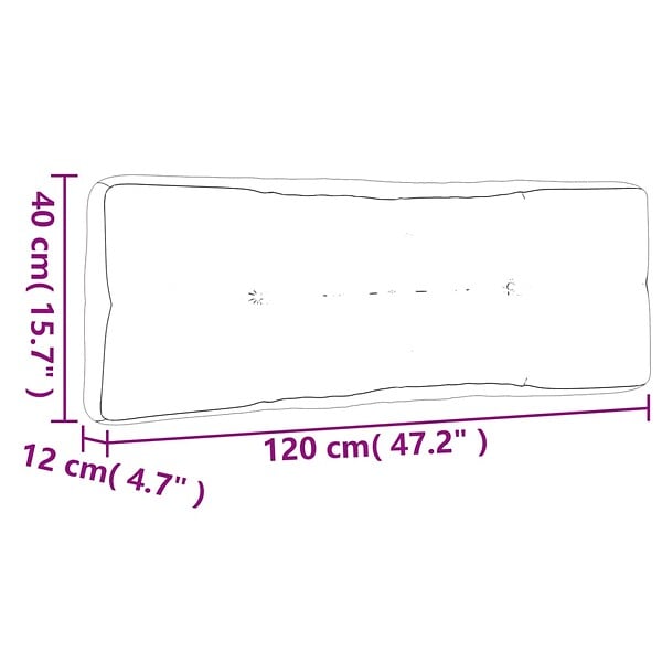VIDAXL - vidaXL Coussins de palette lot de 5 crème tissu - large