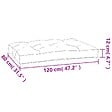 VIDAXL - vidaXL Coussin de palette anthracite 120x80x12 cm tissu - vignette