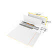 EMUCA - Kit de tiroirs pour cuisine ou salle de bains Vertex, hauteur 178mm, avec panneaux inclus, module 450mm, Peint en blanc - vignette