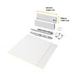 EMUCA - Kit de tiroirs pour cuisine ou salle de bains Vertex avec réglages 3D, hauteur 178mm, avec panneaux inclus, module 600mm, Peint en blanc - vignette