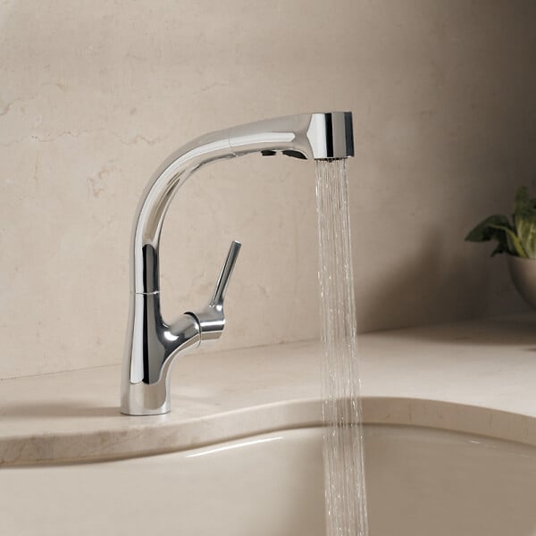 JACOB DELAFON - Robinet de cuisine avec douchette JACOB DELAFON Elate - large