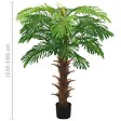 VIDAXL - vidaXL Palmier Cycas artificiel avec pot 140 cm Vert - vignette