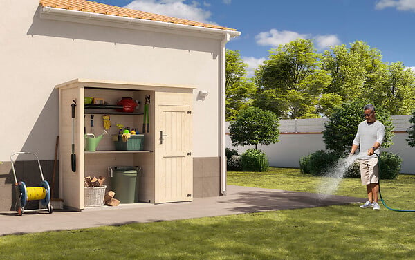 DECOR ET JARDIN - Abri de jardin Bruna - Bois - SU 1,01m² - large