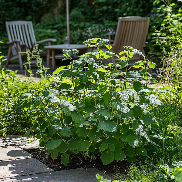 PLANT IN A BOX - Mûrier - Set de 2 - Rubus fruticosus 'Thornfree' - Hauteur 50-60cm - ⌀15cm - large