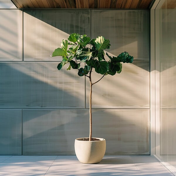 PLANT IN A BOX - Figuier de Barbarie - Ficus Carica - Hauteur 70-90cm - ⌀21cm - large