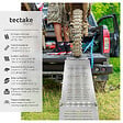 TECTAKE - Rampes d'accès Björn, Lot de 2, Pliables, Capacité de poids 400 kg argent - vignette