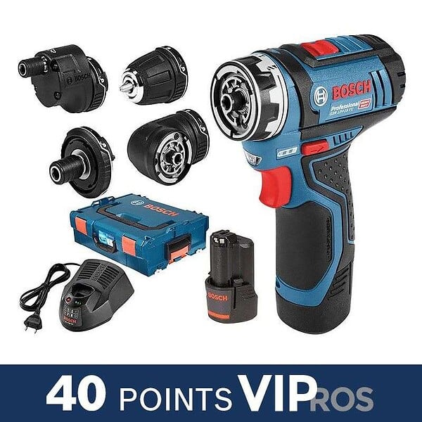 BOSCH - Perceuse-visseuse sans fil BOSCH 06019F6000 GSR 12V-15 FC Professional 12V Li-Ion (2x2.0Ah) - large