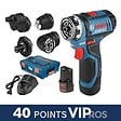 BOSCH - Perceuse-visseuse sans fil BOSCH 06019F6000 GSR 12V-15 FC Professional 12V Li-Ion (2x2.0Ah) - vignette
