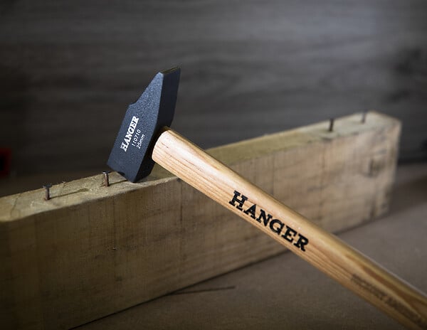 HANGER - Marteau de mécanicien rivoir manche bois Hickory 40mm - HANGER - 110713 - large