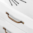 EMUCA - Lot de 20 poignées pour meubles Nairobi, L139mm, entraxe 96mm, Zamak, Bronze - vignette