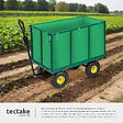 TECTAKE - Chariot de jardin 544 kg vert - vignette