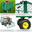 TECTAKE - Chariot de jardin 544 kg vert - vignette