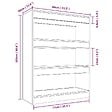 VIDAXL - vidaXL Bibliothèque/Cloison Noir 80x30x103 cm Bois d'ingénierie - vignette