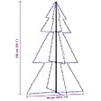 VIDAXL - vidaXL Arbre de Noël cône 200 LED d'intérieur/d'extérieur 98x150 cm - vignette
