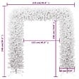 VIDAXL - vidaXL Arche d'arbre de Noël Blanc 240 cm - vignette