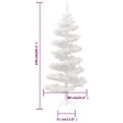 VIDAXL - vidaXL Arbre de Noël hélicoïdal pré-éclairé et support blanc 150cm PVC - vignette