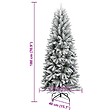 VIDAXL - vidaXL Sapin de Noël artificiel avec neige floquée 180 cm PVC et PE - vignette