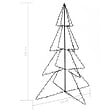 VIDAXL - vidaXL Arbre de Noël cône 240 LED d'intérieur/d'extérieur 115x150 cm - vignette
