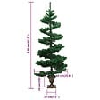 VIDAXL - vidaXL Arbre de Noël hélicoïdal pré-éclairé avec pot vert 120 cm PVC - vignette