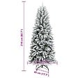 VIDAXL - vidaXL Sapin de Noël artificiel avec neige floquée 210 cm PVC et PE - vignette