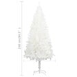 VIDAXL - vidaXL Arbre de Noël artificiel aiguilles réalistes blanc 240 cm - vignette