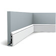 ORAC DECOR - Pack 10 mètres Plinthes SX173 avec colle - Orac x Cimaises-et-plus - 10 x1,6x200cm (h x p x L) - plinthe décorative polymère - vignette
