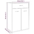 VIDAXL - vidaXL Armoire à  chaussures Sonoma gris 60x35x84 cm Bois d'ingénierie - vignette