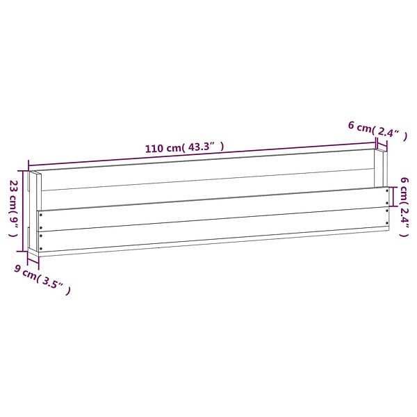 VIDAXL - vidaXL étagères à  chaussures murales 2 pcs Blanc 110x9x23cm Pin massif - large
