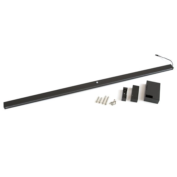 EMUCA - barre de penderie pour armoire Castor avec lumière LED, batterie amovible et détecteur de mouvement, 708, Peint en moka - large