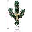 VIDAXL - vidaXL Cactus de Noël avec support et LED Vert 150 cm PVC - vignette