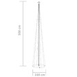 VIDAXL - vidaXL Sapin de Noël cône 752 LED bleues Décoration 160x500 cm - vignette