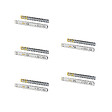 EMUCA - Lot de 5 jeux de coulisses pour tiroirs, roulement à billes, hauteur 45mm, profondeur 350mm, à sortie totale, avec push, fermeture amortie, zingué - vignette