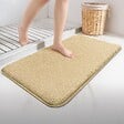 VOUNOT - Lot de 2 Tapis de Bain Antidérapant microfibre 60x90cm beige - vignette
