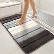 VOUNOT - Tapis de Bain Antidérapant microfibre motif dégradé 40x60cm gris - vignette