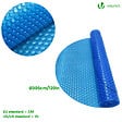 VOUNOT - Bache a bulle piscine 120 microns ronde decoupable Ø305cm bleu - vignette
