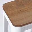 OVIALA - Lot de 4 tabourets de bar en acier blanc - Indus - vignette