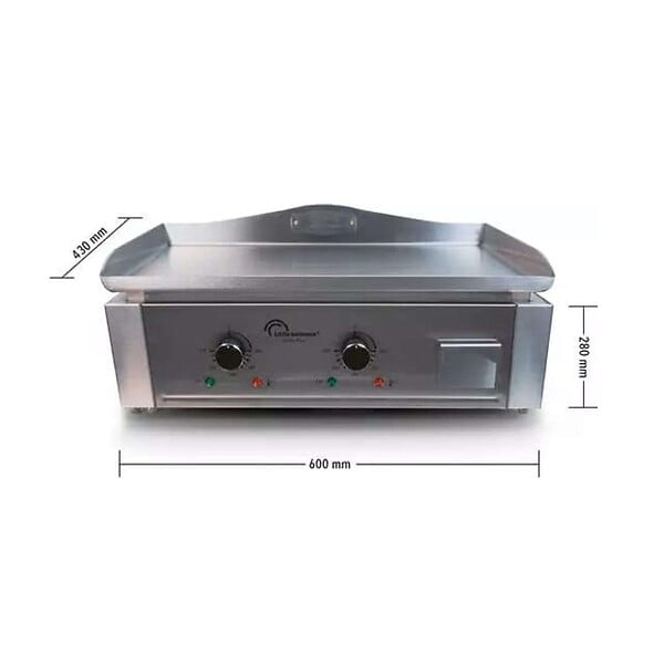 LITTLE BALANCE - plancha électrique 3500w plaque inox 59x38cm - 8473 - large