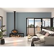 INVICTA - Poêle à bois BRIO SUR BANC - 7 kW - Rdt: 76% - B. 50 cm - 100% fonte - Anthracite - vignette