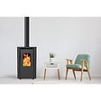 SUPRA - poêle à granulés de bois 6.1kw noir - orphee 6 noir - vignette