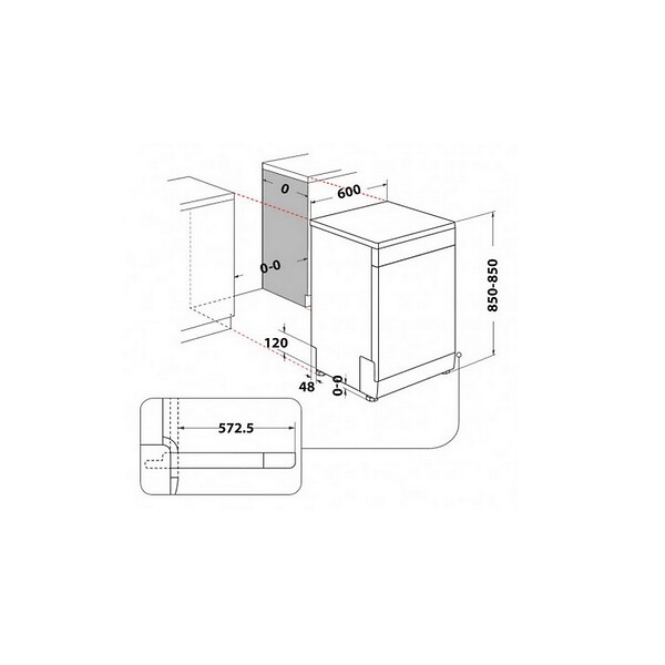 WHIRLPOOL - lave-vaisselle 60cm 14 couverts 44db - wfc3c34x - large